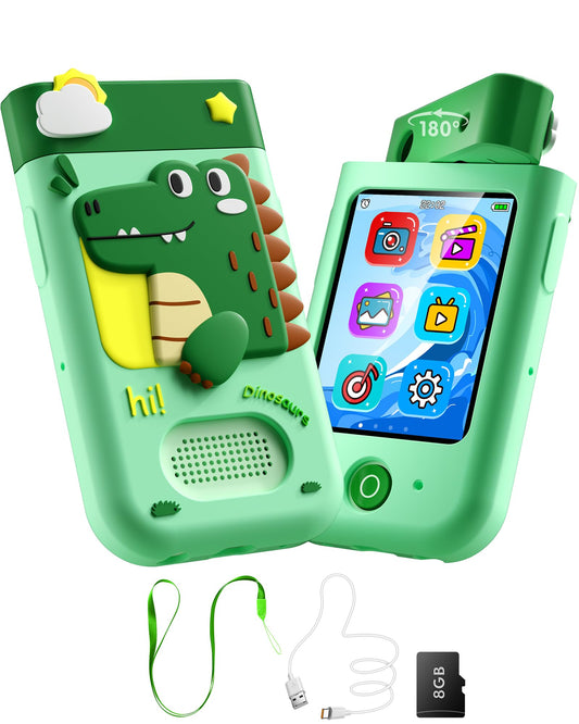 BiuLeon Kids Smart Phone with rotating camera for fun photos and videos.