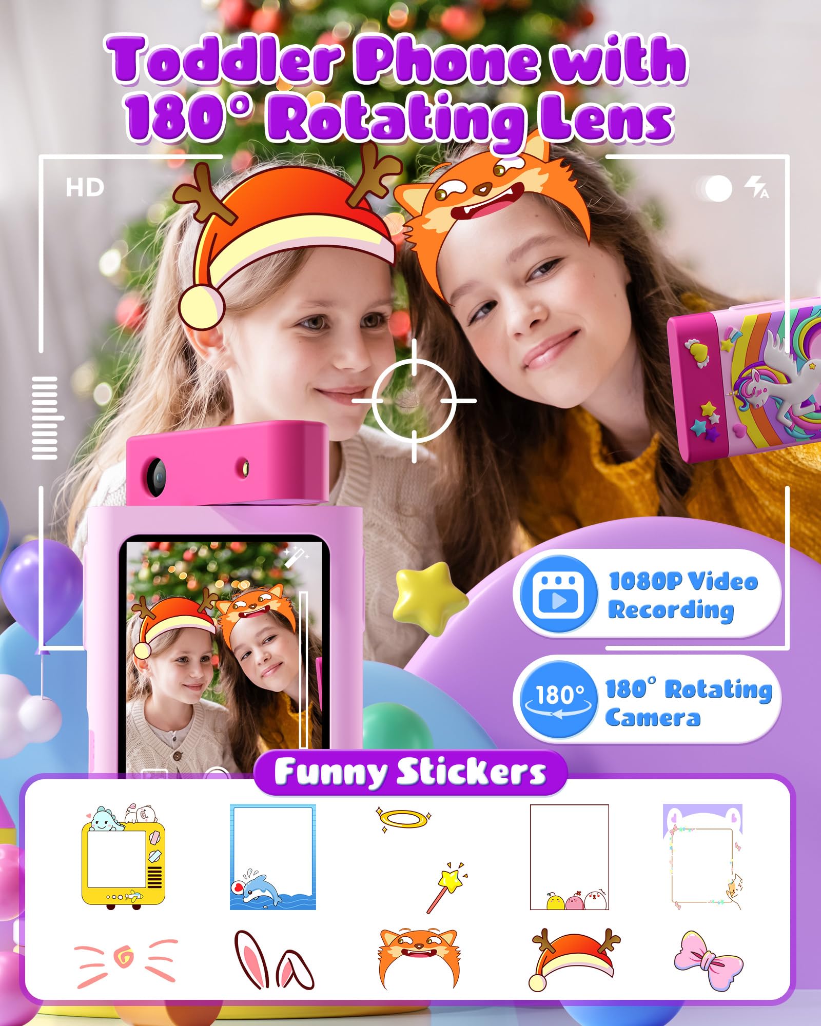 BiuLeon rotating camera shot, easy photo and video capture with playful effects