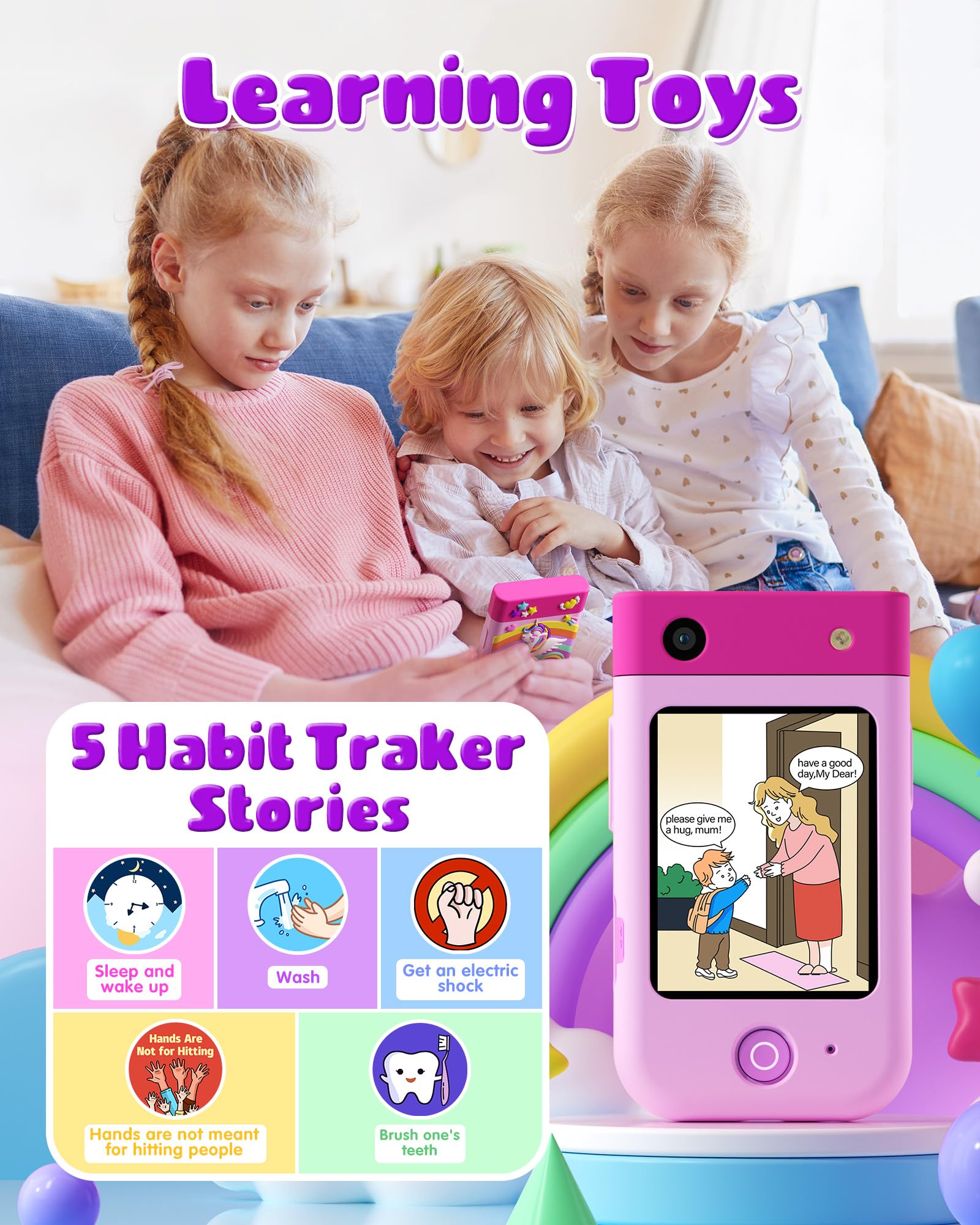 BiuLeon stickers and effects on photos, sparking creativity during playtime