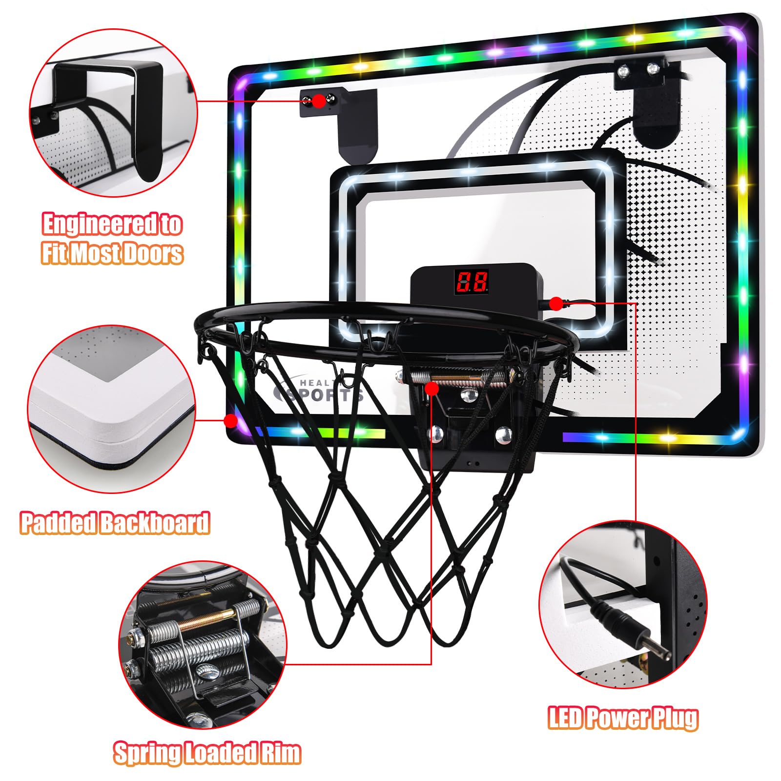 Biulotter electronic scoreboard with cheering sounds guides friendly competition