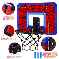 Biulotter spring-loaded dunk rim enables dramatic baskets.