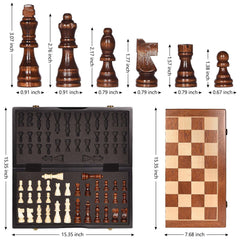 BIVOMON chess metal buckle keeps the set closed and secure