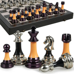 BIVOMON 16-inch foldable chess board for versatile indoor and outdoor play
