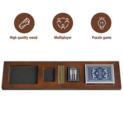 BIVOMON folding cribbage board offers a compact design ideal for trips.