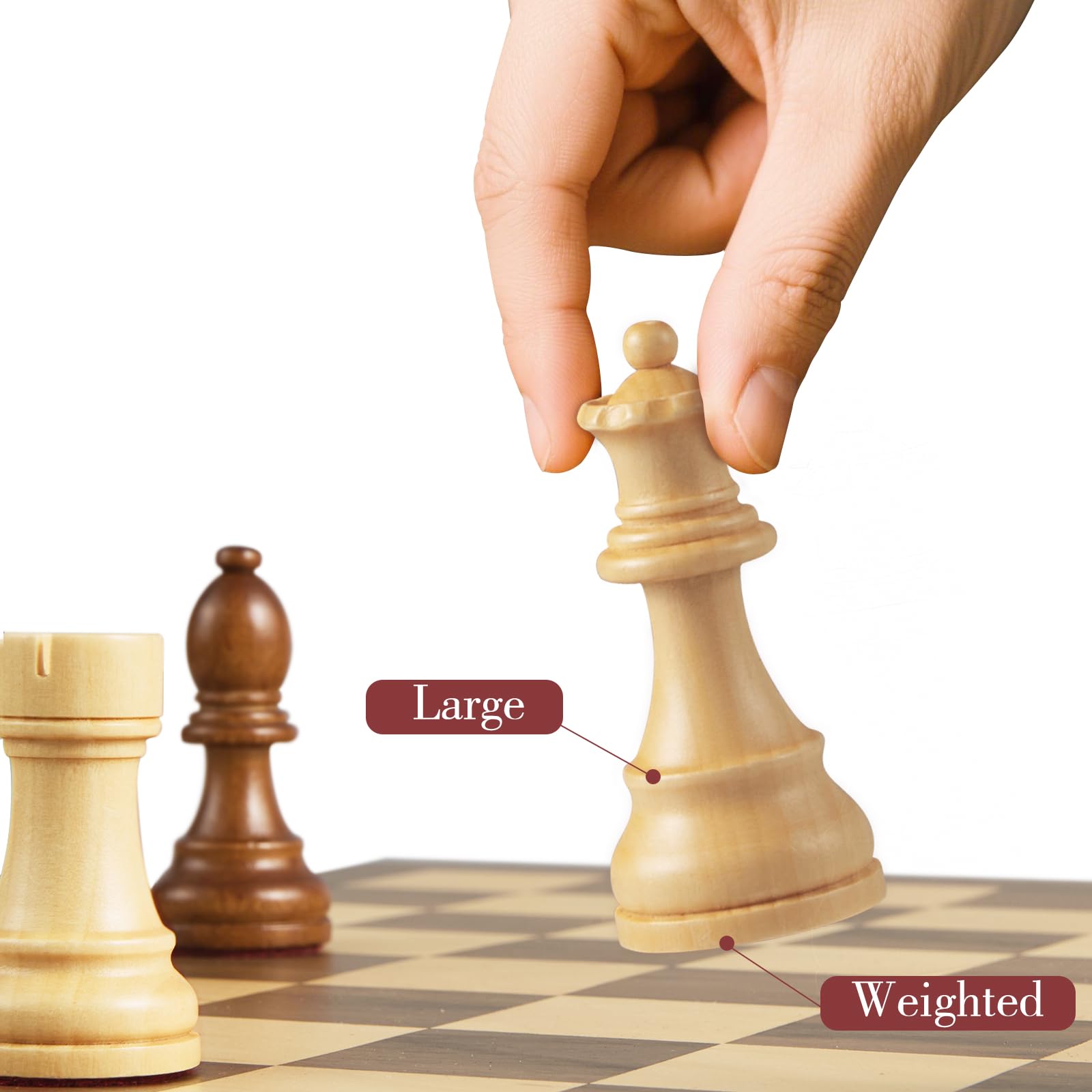 Elegant packaging protecting BIVOMON chess pieces during transit