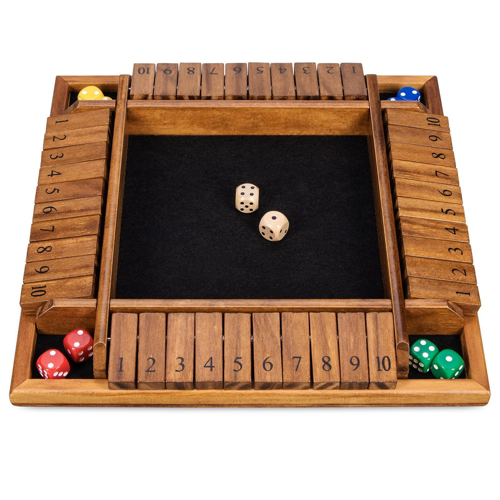 BIVOMON Shut The Box colorful dice set for lively play.