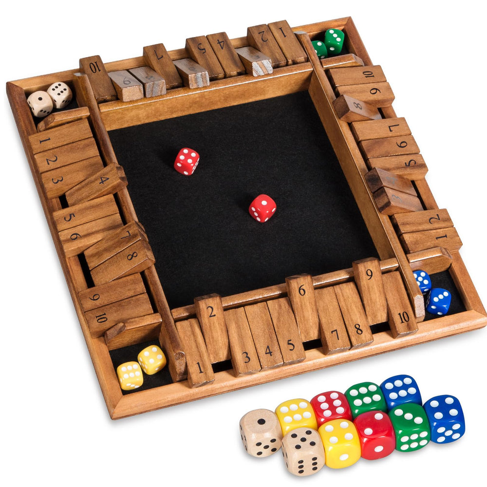 BIVOMON Shut The Box wooden game board with a classic, durable finish.