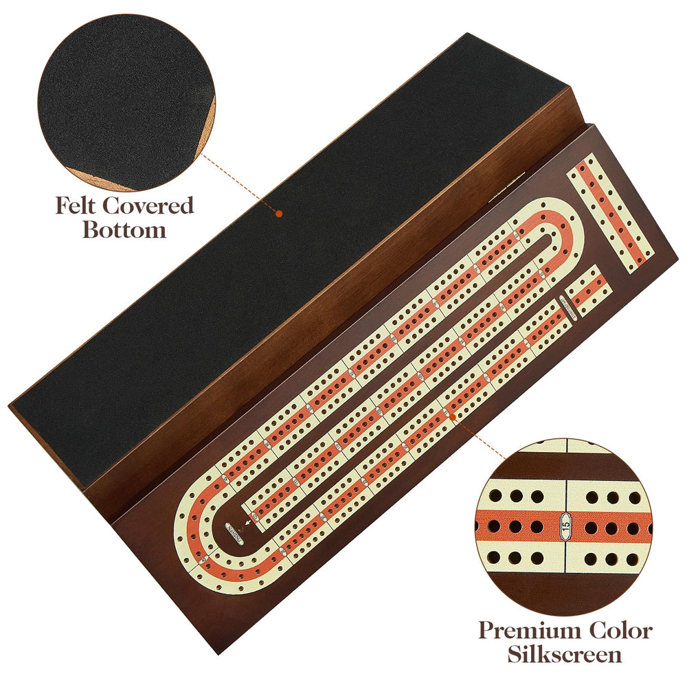 BIVOMON wooden cribbage board offers timeless, natural appeal.