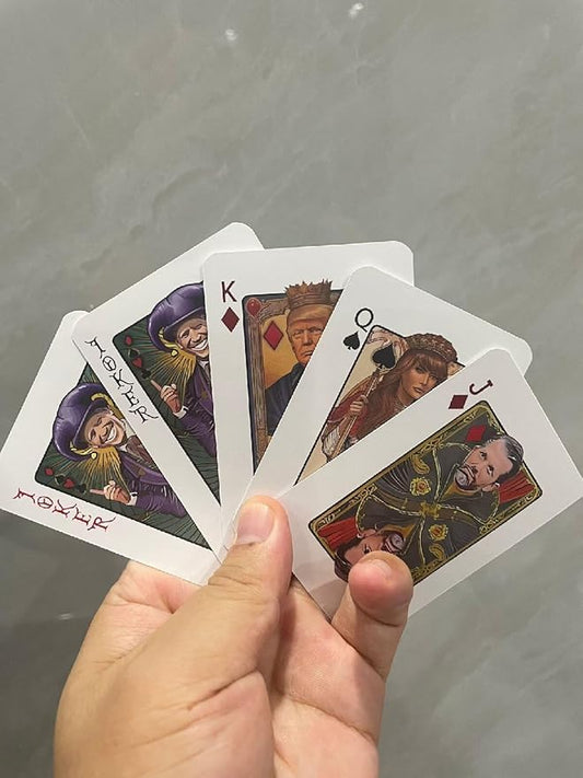 Bivpreom Trump playing cards back design, ideal as a collectible souvenir