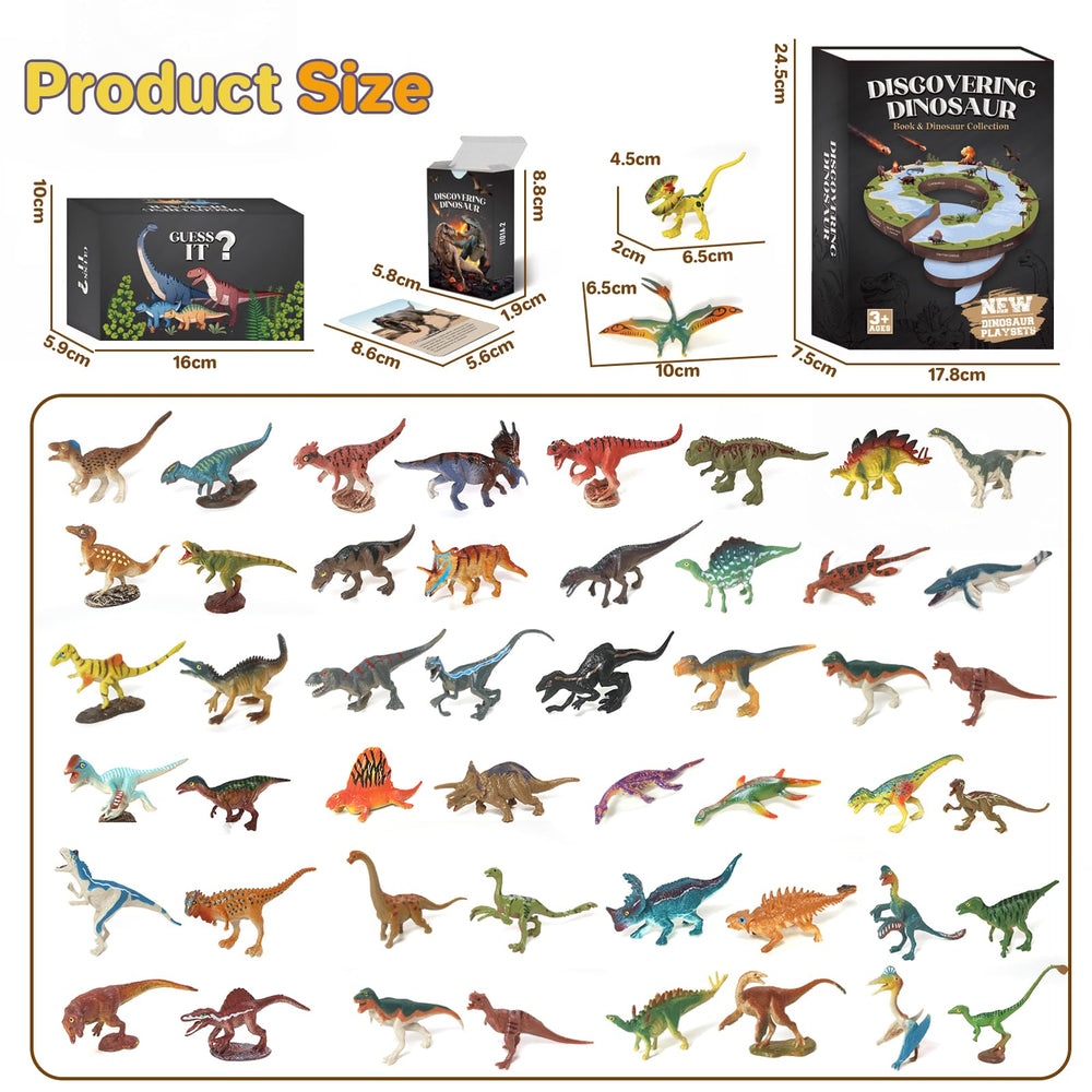 BIWASE dinosaur book and storage box shown for organized learning