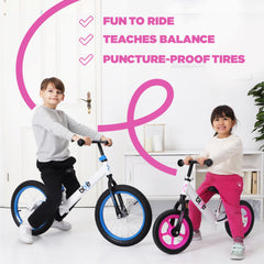 Bixe pink handlebars closeup illustrates easy grip for beginners.