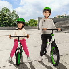 Bixe balance bike green packaging and instructions for beginner-friendly unboxing
