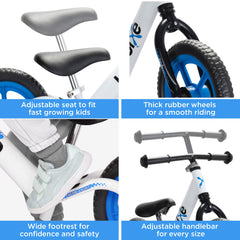Bixe balance bike handlebars promote ergonomic steering for early riders.