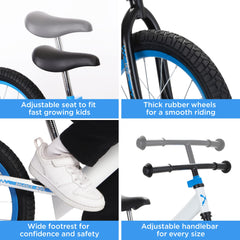 Bixe Balance Bike seat adjustment supports growing riders and comfortable rides.