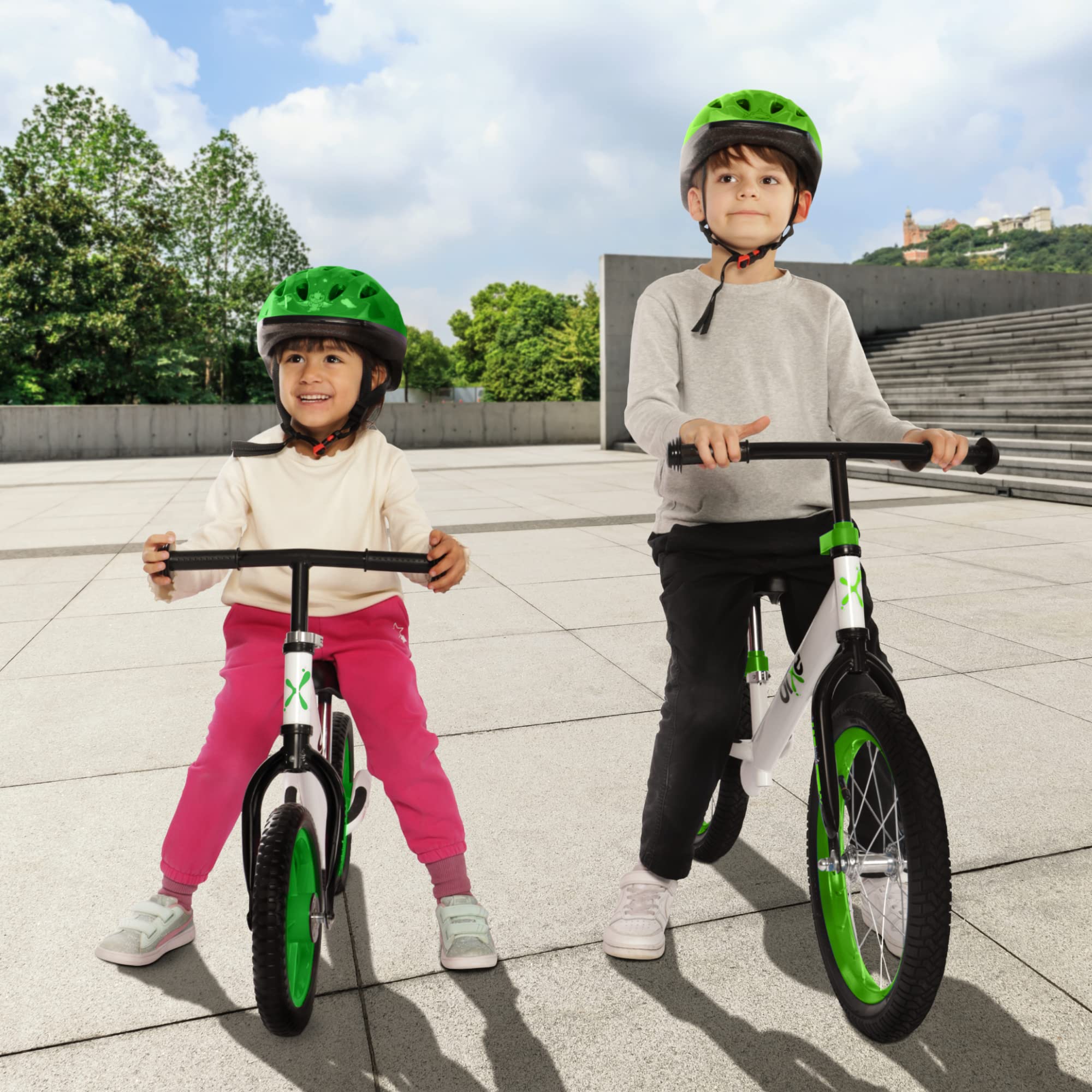 Bixe Balance Bike features tamper-proof clamp and washers for safety.