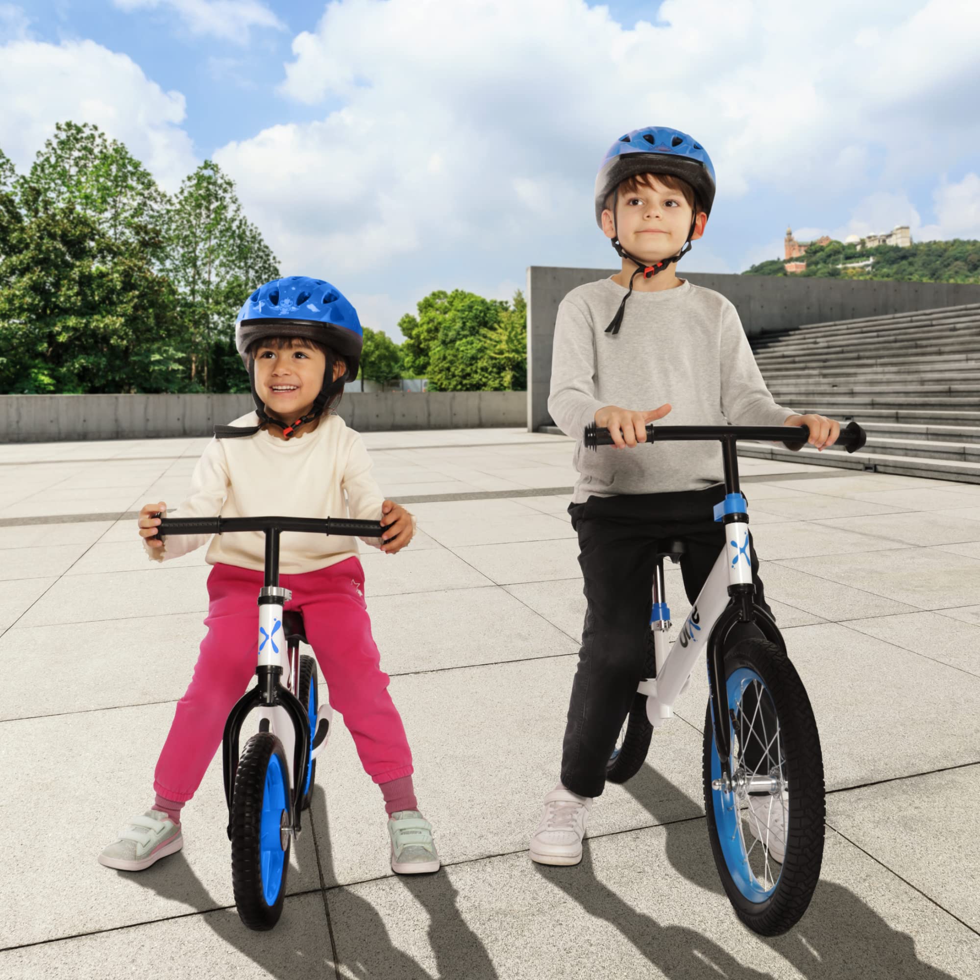 Bixe Balance Bike young rider uses it confidently outdoors.