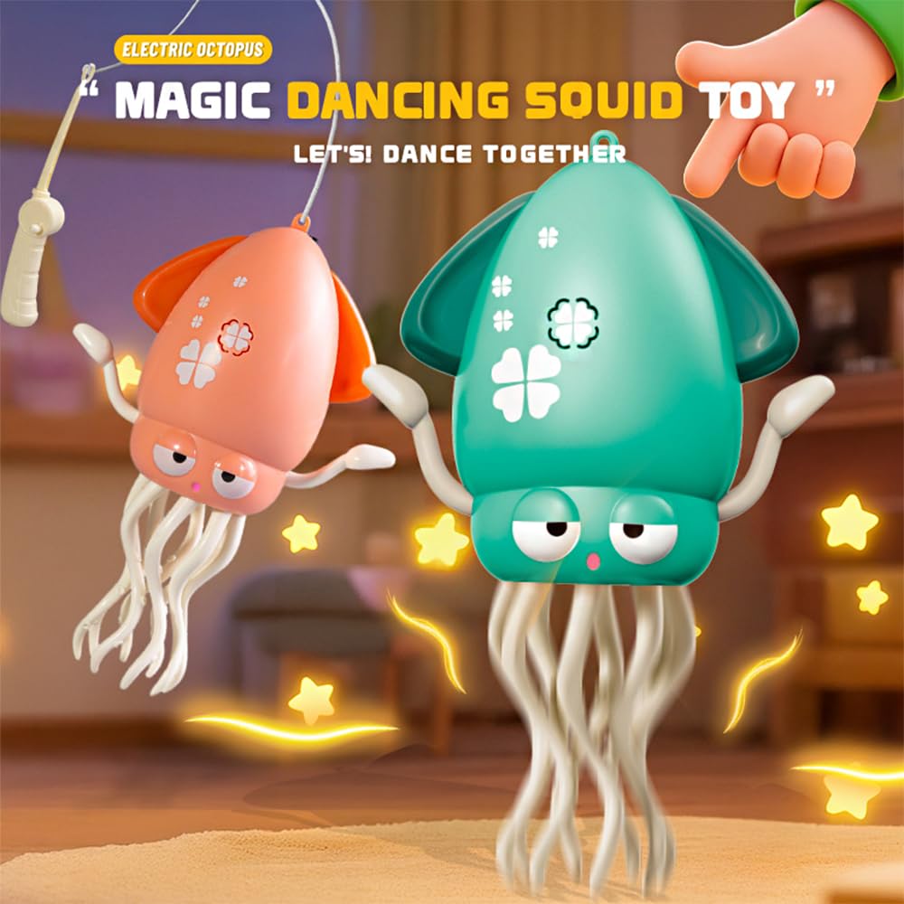 Biyrly electric crawling squid promotes active play for indoor toddlers.