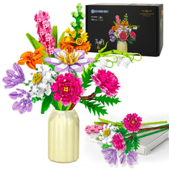 BIZNESMEN 783-Pcs bouquet kit with vase for at-home floral displays