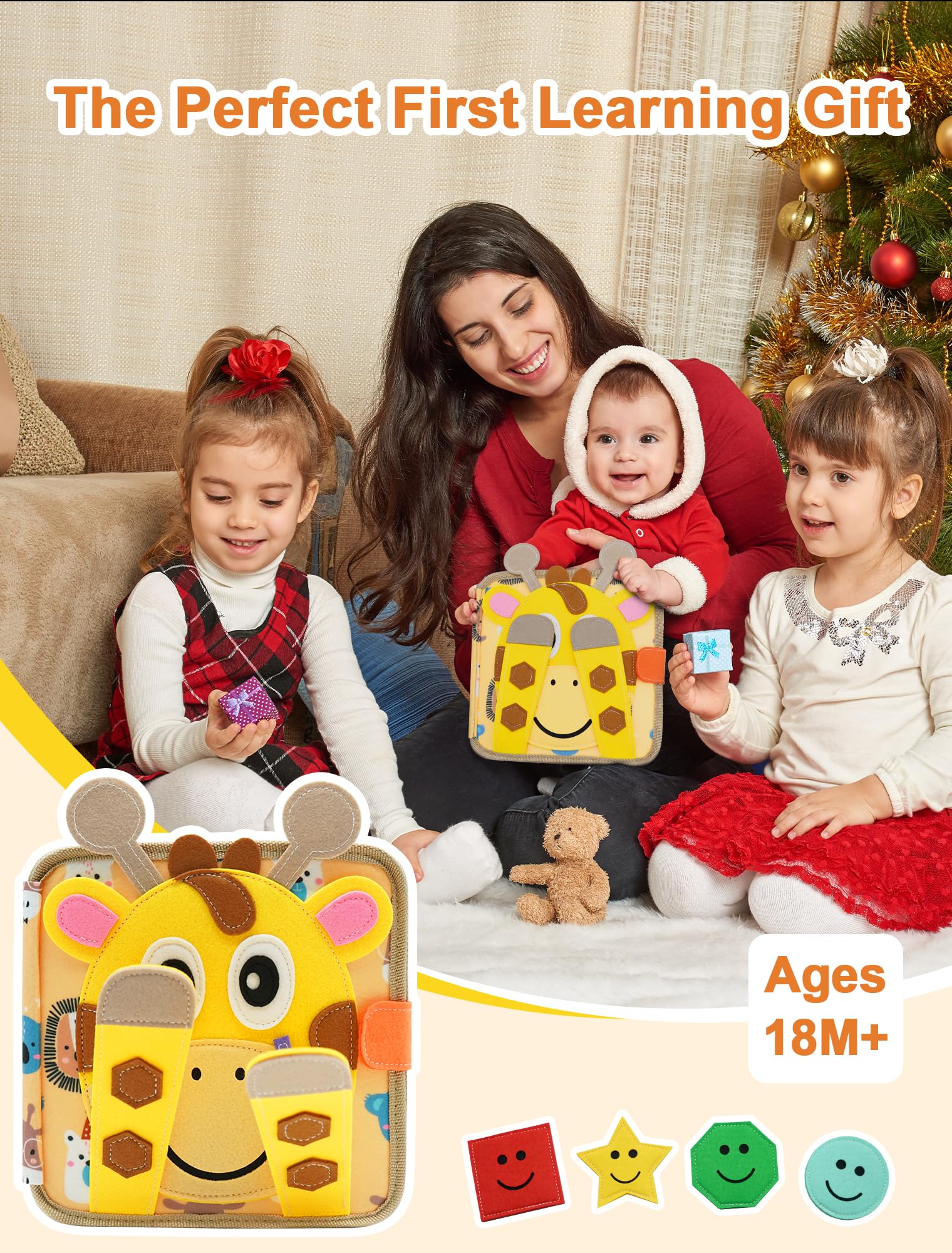 BizyKoady Busy Book gift-ready packaging makes a great present for toddlers.
