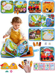 BizyKoady Farm Busy Book front cover engages toddlers with screen-free play.