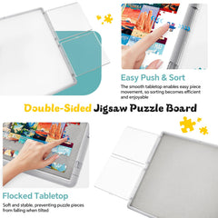 BJPuzT leather puzzle cover shields pieces from dust and pets