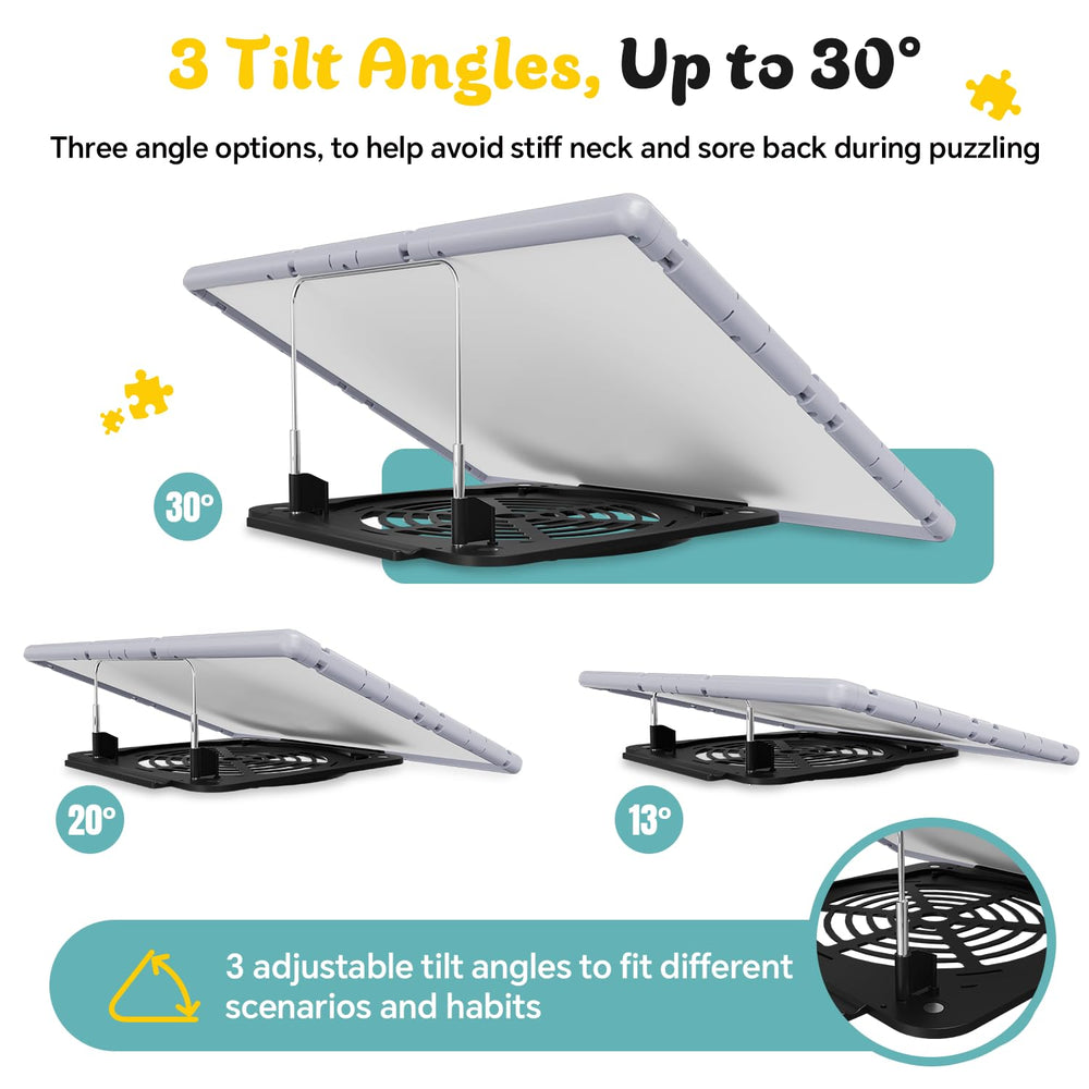 BJPuzT dual-sided board with velvet surface prevents slips during assembly