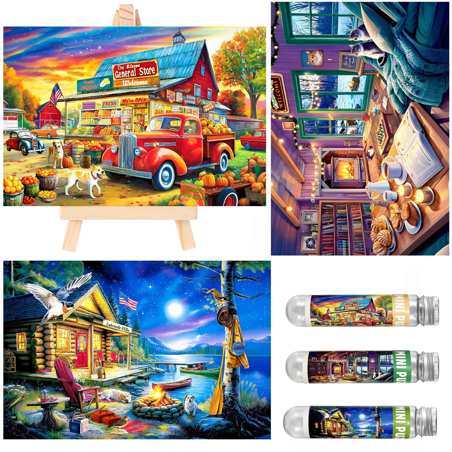 BJscoe small jigsaw puzzle 150 pieces pack for desk play and shared downtime with friends