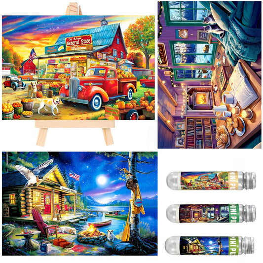 BJscoe small jigsaw puzzle 150 pieces pack for desk play and shared downtime with friends