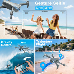 BKiy drone supports voice control and gesture selfies for hands-free shots.