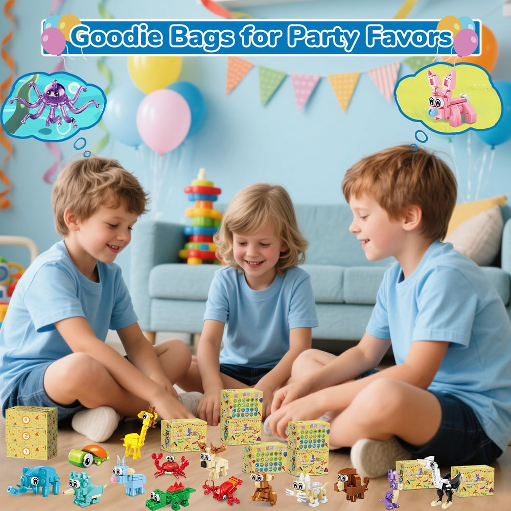 Bklved mini animal building blocks featuring land and sea creatures to spark teamwork and imagination