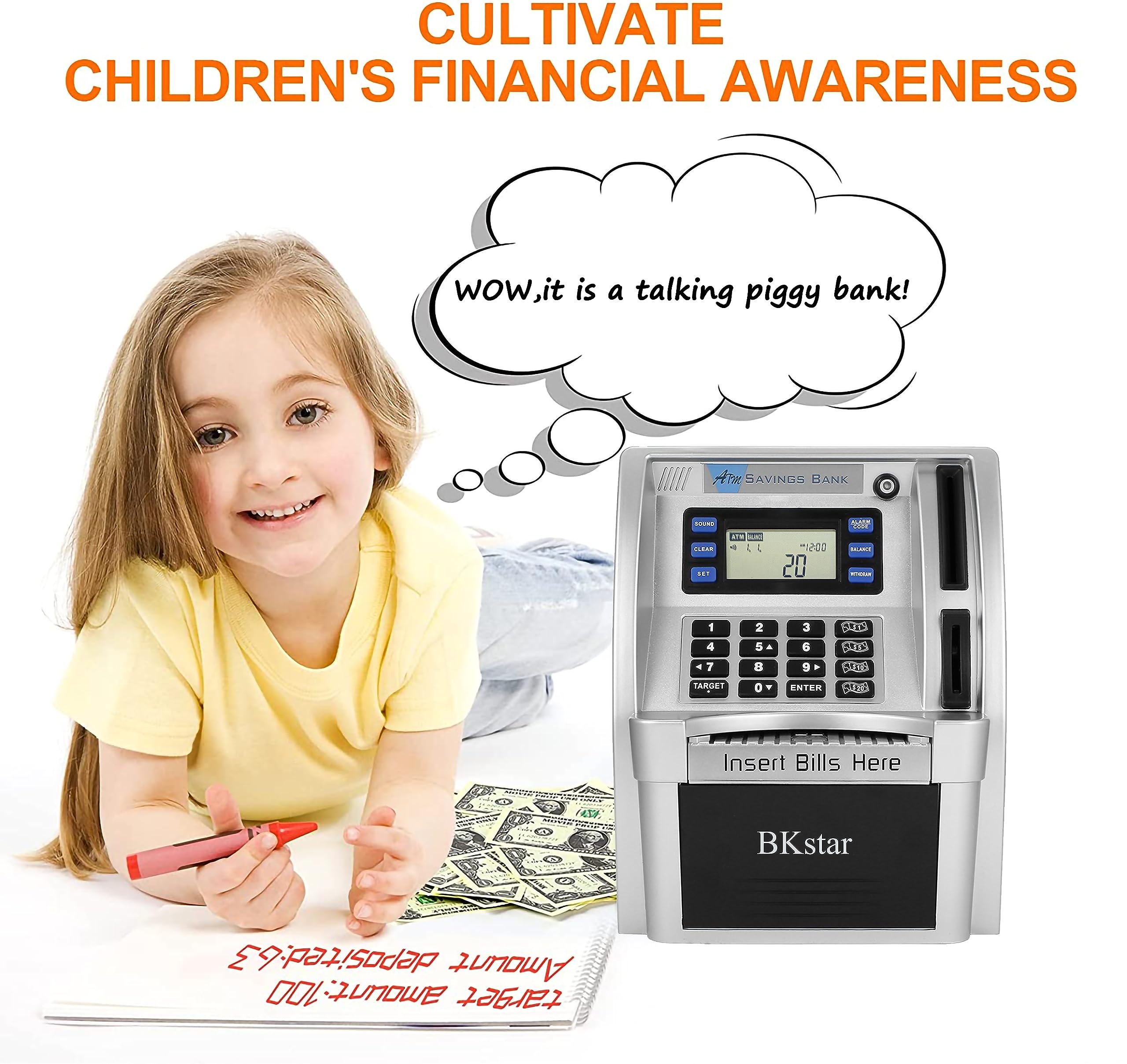 BKstar coin recognition and bill feeder streamline deposits.