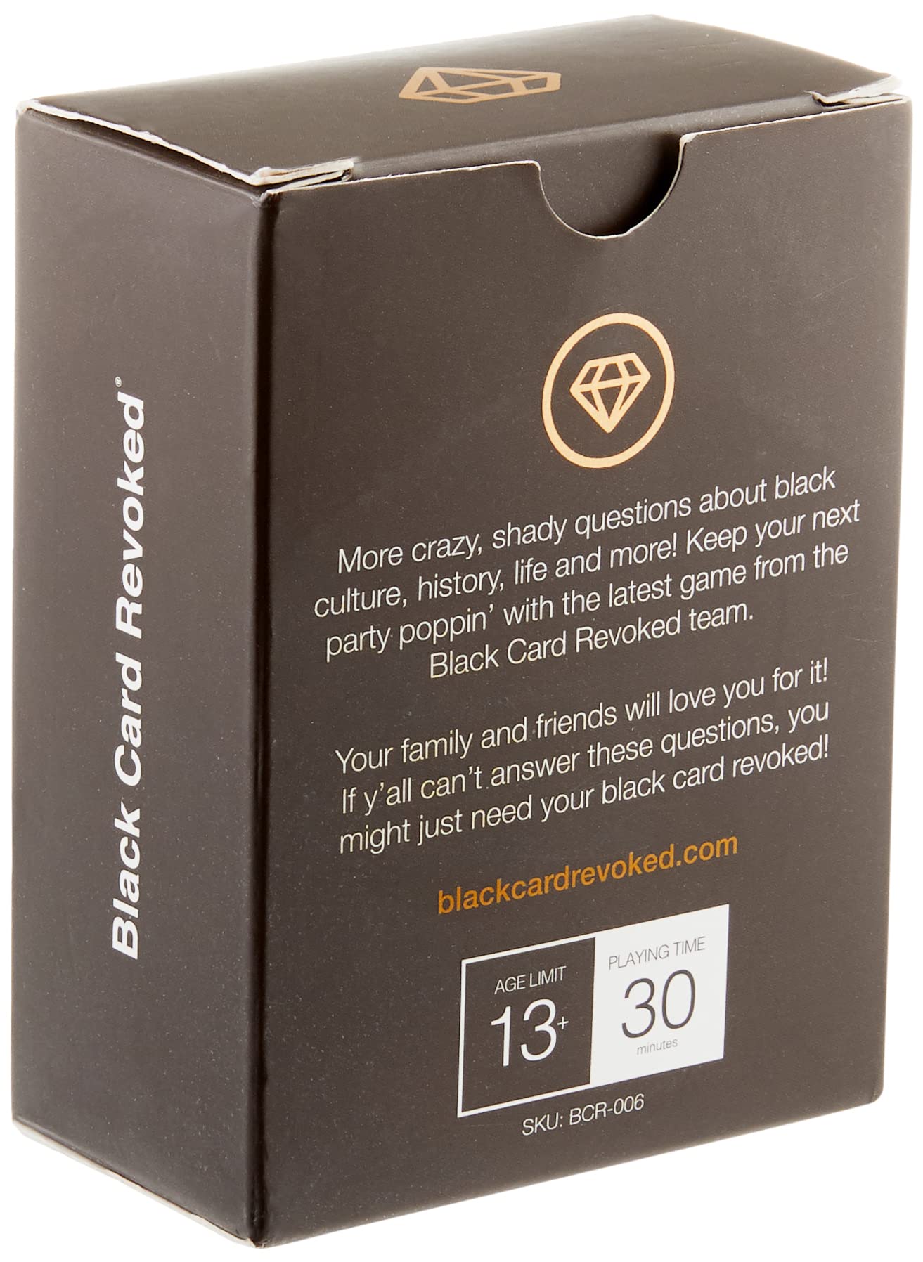 Black Card Revoked Edition X question cards spark culture-based conversations.