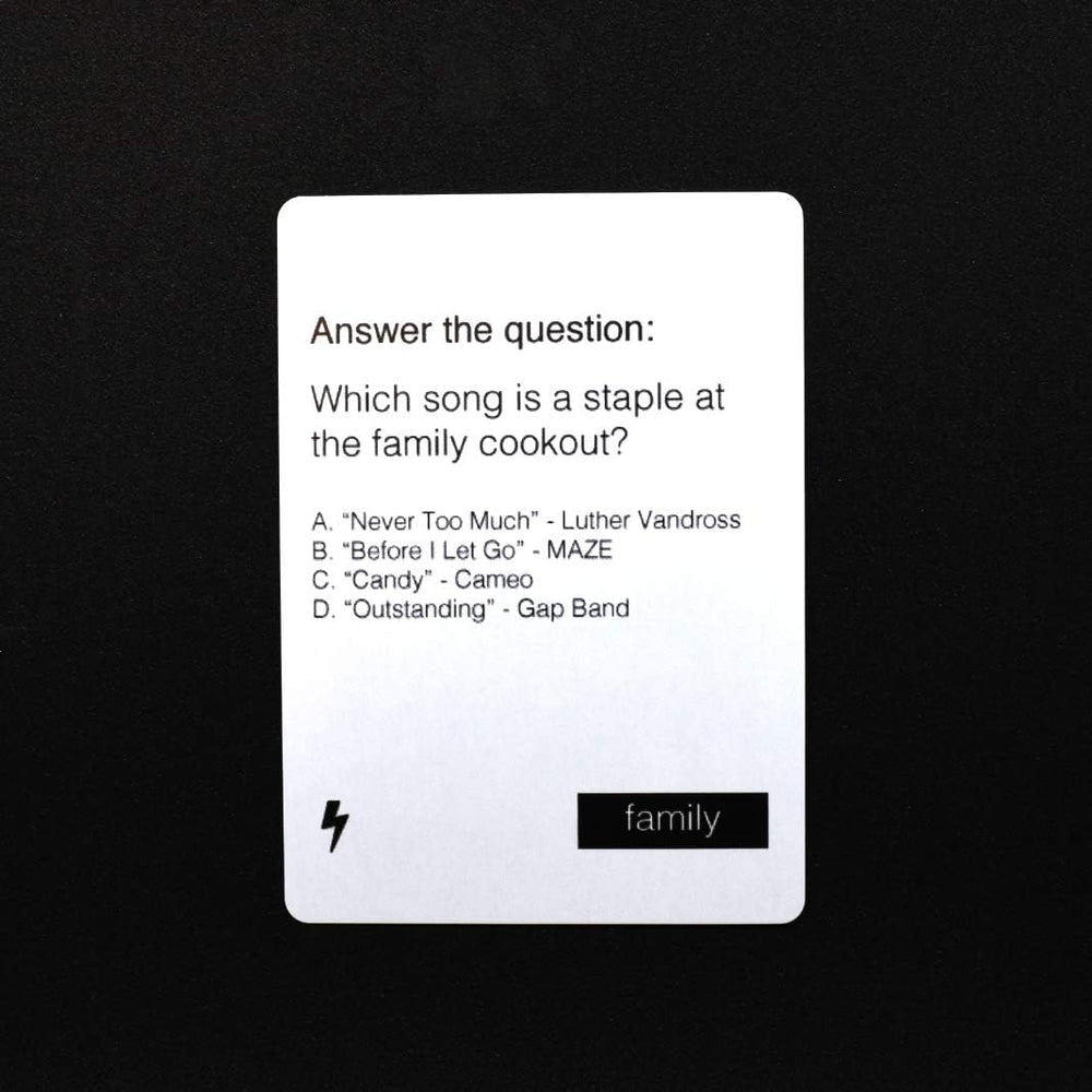 Cultural categories in Black Card Revoked Fifth Edition highlight topics.
