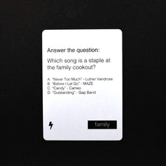 Cultural categories in Black Card Revoked Fifth Edition highlight topics.