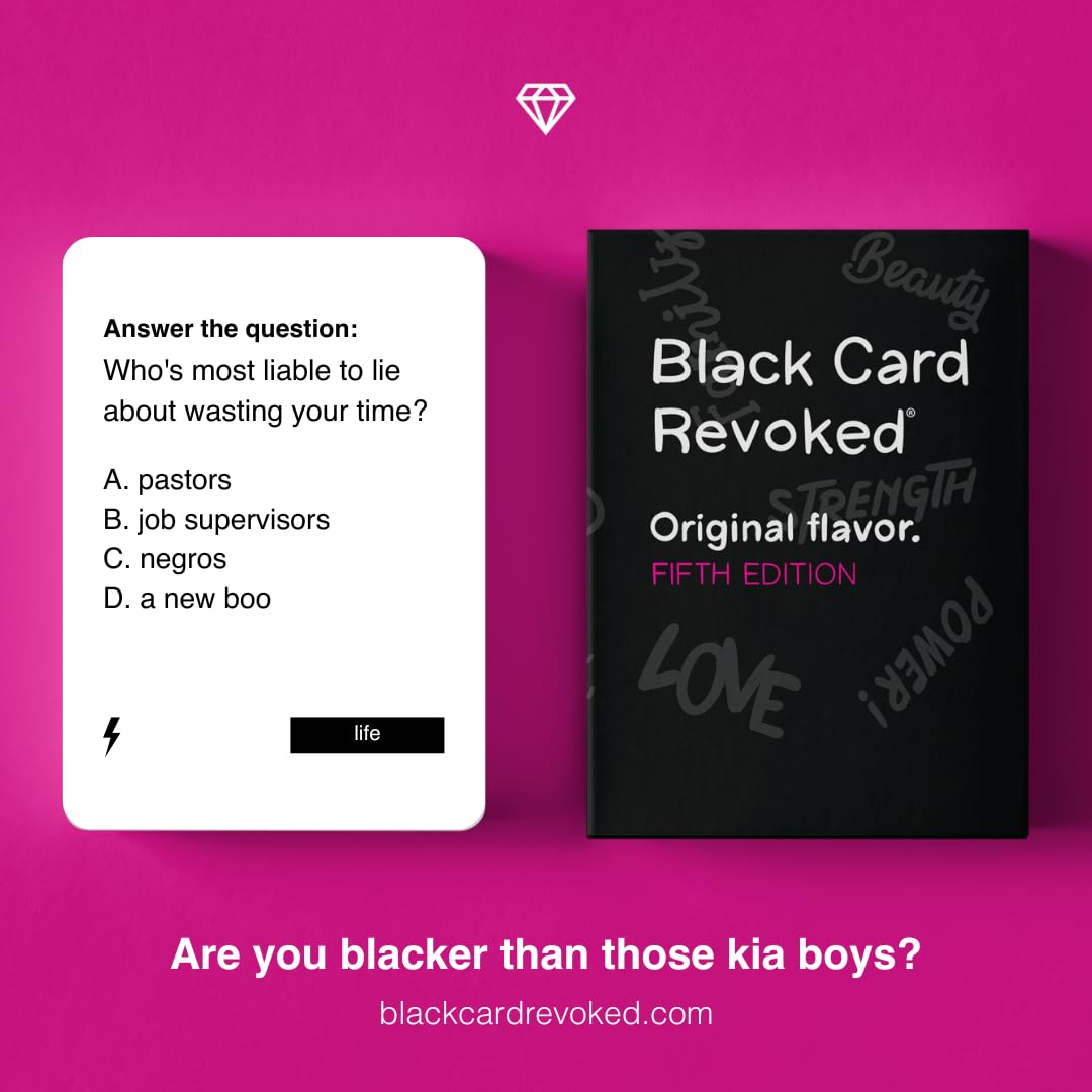Response cards from Black Card Revoked Fifth Edition fuel quick banter.