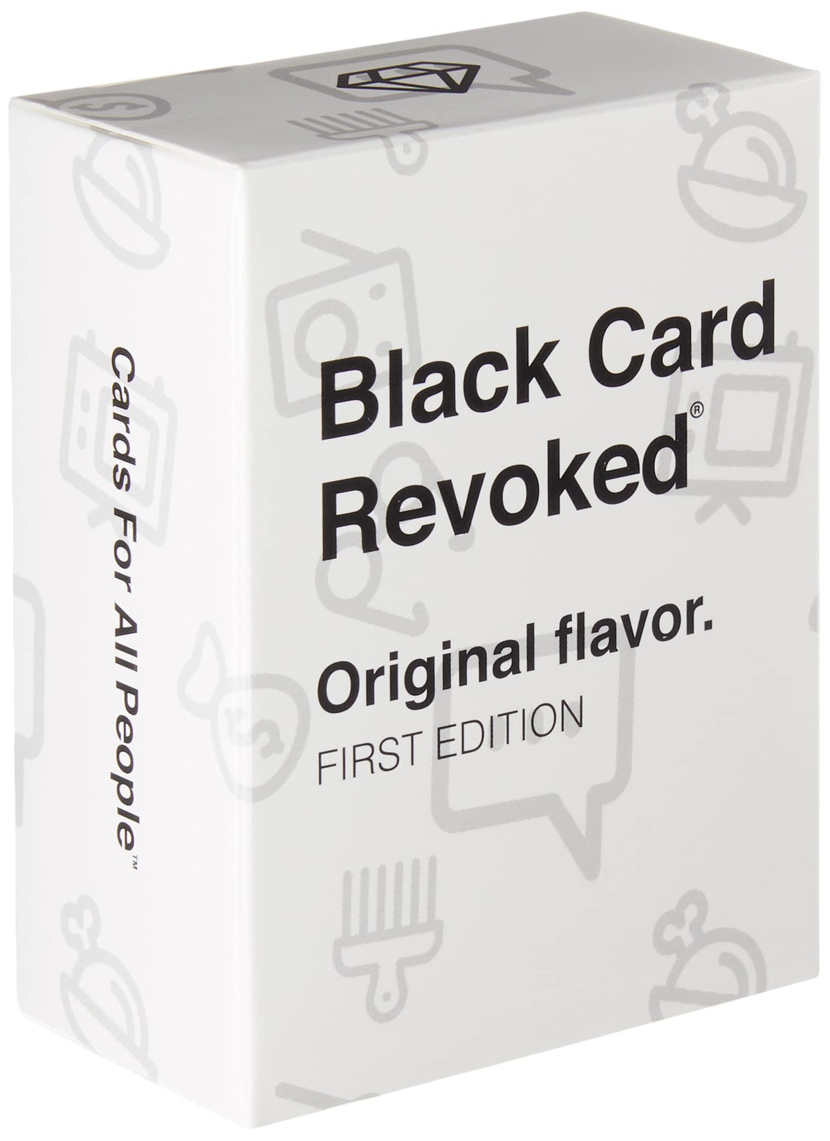 Black Card Revoked Original Flavor deck close-up showing vibrant culture-themed cards