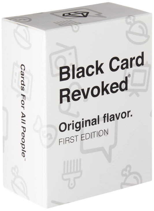 Black Card Revoked Original Flavor deck close-up showing vibrant culture-themed cards