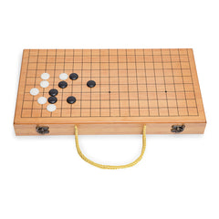 Black Long Di Fang bamboo bowls for organized piece storage during games.