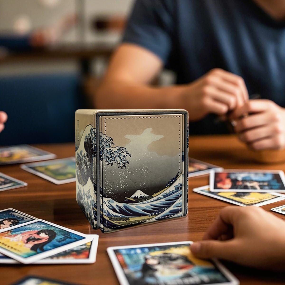 Gift-ready presentation blends art and function for card enthusiasts.