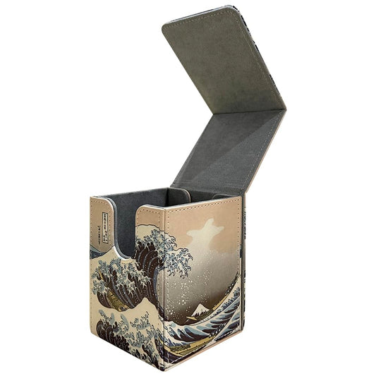 Interior layout reveals smart organization for 100+ double-sleeved cards.
