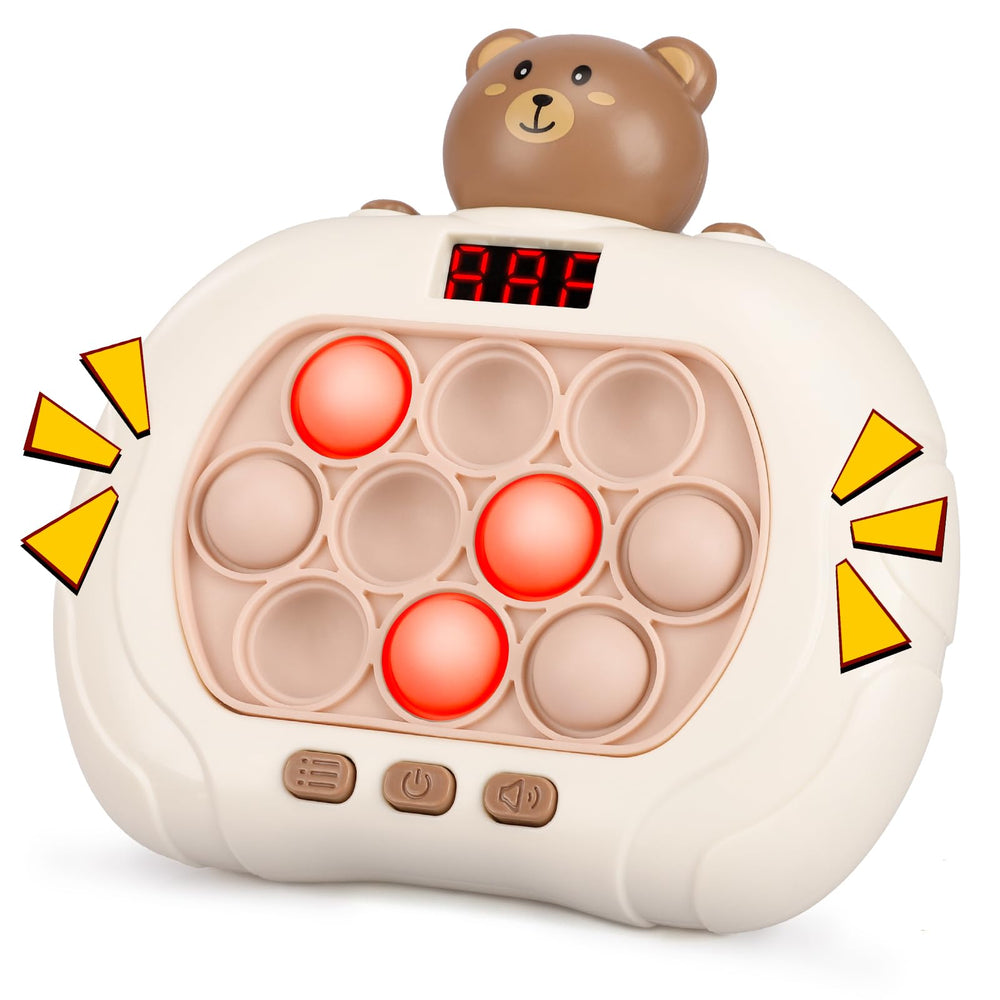 Blackma fast push light up bear pop with LED lights boosting focus during play