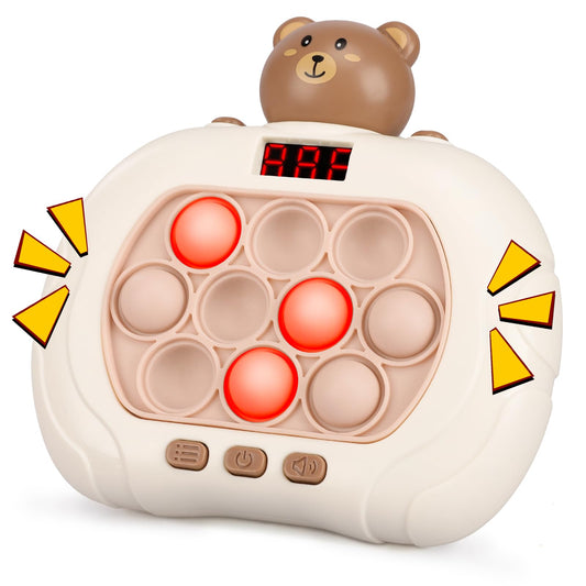 Blackma fast push light up bear pop with LED lights boosting focus during play
