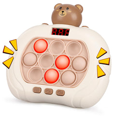 Blackma fast push light up bear pop with LED lights boosting focus during play