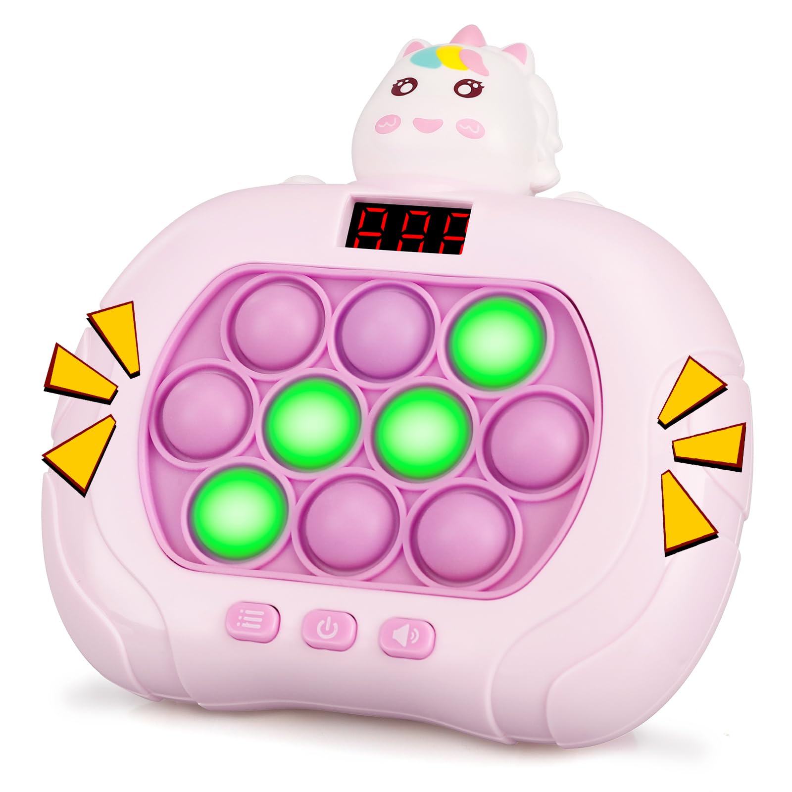 Blackma fast push light-up unicorn; kid-friendly sensory play to boost focus.