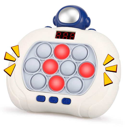 Blackma Pop Game Astronaut front view shows compact handheld design and glow