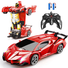 Blackma remote control car in transform mode for dynamic play.