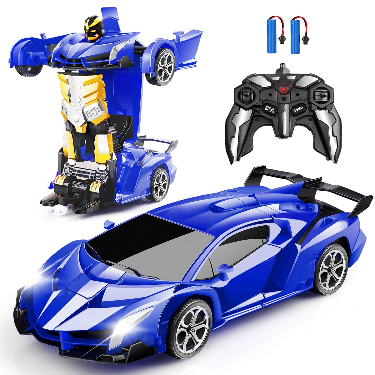 Blackma remote control car transforming in action for indoor and outdoor play