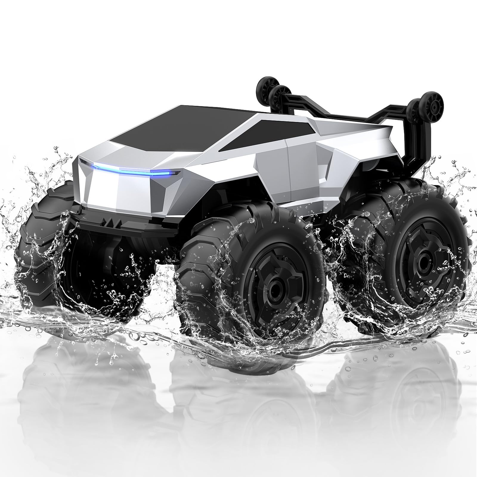 Blasland RC monster truck powering through water's edge for action-packed sessions