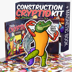 BLASTFORCRAFTS cryptid construction magnets on fridge enabling endless creature combos.