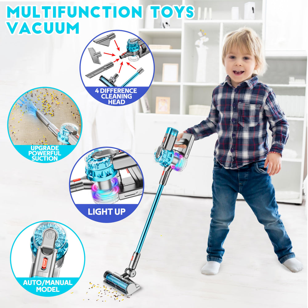 BLAXTEM extension tube extends reach during pretend cleaning sessions